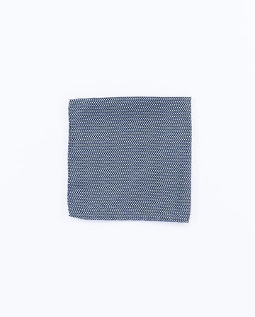 Dark Blue Pocket Squares 100% Silk